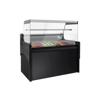 Chladicí / Masný pult - 1,58 m - 140L - černý