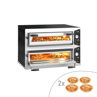 Pec na pizzu 4+4x30cm - manuální