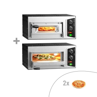 (2 Kusy) Pec na pizzu 1+1x 35 cm - ruční ovládání