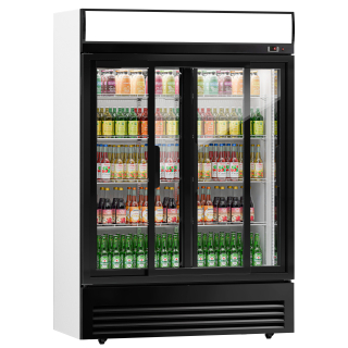 Lednice na nápoje - 880L - se 2 posuvnými skleněnými dveřmi