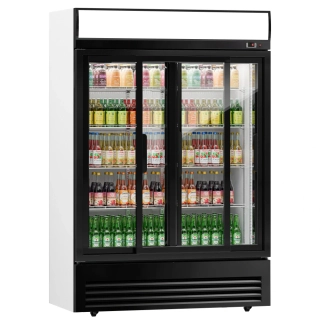 Lednice na nápoje - 880L - se 2 posuvnými skleněnými dveřmi