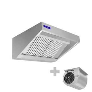 Nástěnná digestoř 1,2 m - s motorem, regulátorem, filtrem a svítidlem