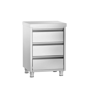 Zásuvková skříňka PREMIUM - 0,5 m - se 3 šuplíky