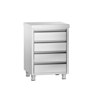 Zásuvková skříňka PREMIUM - 0,5 m - se 4 šuplíky