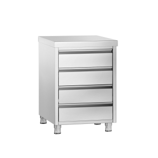 Zásuvková skříňka PREMIUM - 0,5 m - se 4 šuplíky