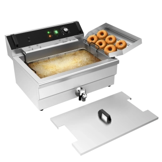 Fritéza - 30 L - 5 kW - s vypouštěcím kohoutkem