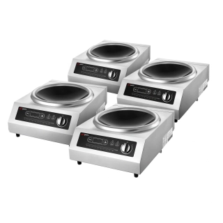 (4 kusy) Indukční varná deska Wok - 3,5 kW - vč. woku