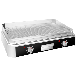 Elektrická grilovací deska - 5 kW - drážkovaná
