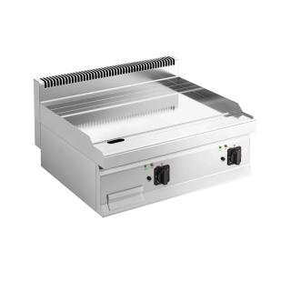 Elektrická grilovací deska - s tvrdým chromovým povrchem - 9 kW - hladká
