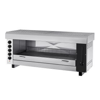 Pita trouba / Salamander PRO s 5 topnými tělesy - 1,29 m | Trouba na gratinování | Topinkovač | Pečicí gril | Elektrický | Gastro