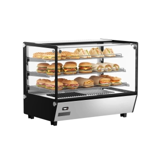 Komerční vyhřívaná vitrína – 880 mm – 1,5 kW – se 3 policemi