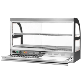 Výstavní pult na kuřata s výsuvnou krájecí deskou