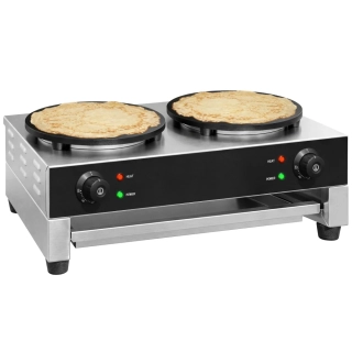 Palačinkovač - manuální ovládání - se 2 plotýnkami - Ø 400 mm
