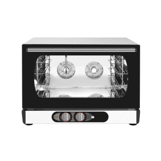 Elektrická Pekárenská horkovzdušná trouba s funkcí páry - Manuální - 4x GN 1/1 nebo EN 60x40 - s přivlhčováním