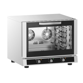 Elektrická Pekárenská horkovzdušná trouba s funkcí páry - Manuální - 4x GN 1/1 nebo EN 60x40 - vč. držáků plechů EN