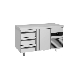 Chladicí stůl PREMIUM - 1400x700 mm - 1 dveře - 3 zásuvky