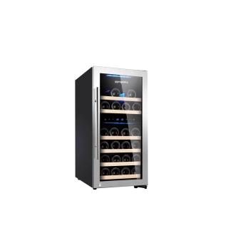 Vinotéka / Chladnička na víno - 2 klimatické zóny - 100 l - max. 33 lahví