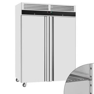 Nerezová skladovací lednice ECO - GN 2/1 - 1400 L - s 2 dveřmi