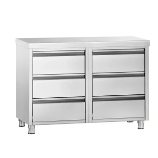 Zásuvková skříň PREMIUM - 6 zásuvek - 1000 x 600 mm