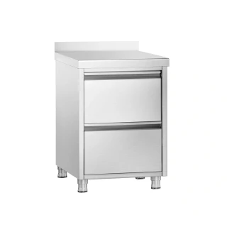 Zásuvková skříň PREMIUM - Se 2 zásuvkami a zadní lištou - 500x700 mm