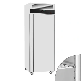 Nerezová mrazicí skříň ECO - GN 2/1 - 600 L - Se 1 prosklenými dveřmi