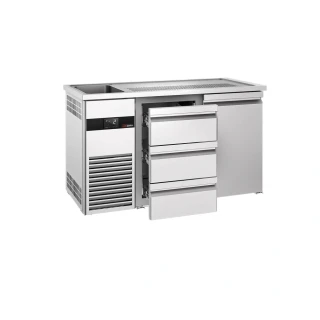 Výčepní pult PREMIUM - 1550x700 mm - 1 dveře & 3 zásuvky