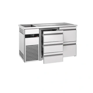 Výčepní pult PREMIUM - 1550x700 mm - 5 zásuvek
