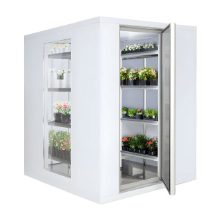 Chladicí box - 1500x1200 mm - 2,6 m³ - se 2 skleněnými stranami