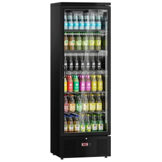Lednice na nápoje - 300 L - Interiér z nerezové oceli - 1 skleněné dveře