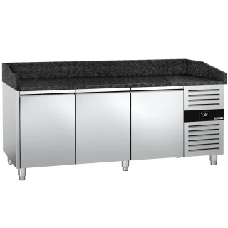 Chladicí stůl na pizzu PREMIUM - 2000x800 mm - se 3 dveřmi