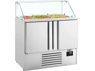 Chladicí saladeta PREMIUM PLUS - 978 mm - 2 dveře - se skleněným nástavcem pro 6x GN 1/3 & 3x GN 1/6