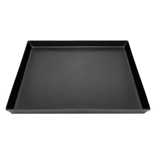 Plech na pizzu - Modrý plech - 507x507x39 mm - s nepřilnavým povrchem