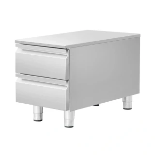 Zásuvková skříň - Nerezová ocel - 400 x 620 mm - 2 zásuvky