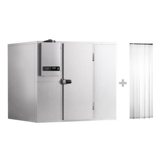 Nerezový mrazicí box - 2100x1200 mm - 3,16 m³ - vč. mrazicí jednotky a lamel