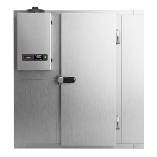 Nerezový mrazicí box - 1800x2100 mm - 5,13 m³ - vč. mrazicí jednotky a lamel