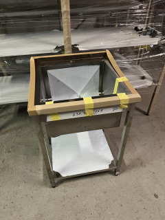 Nerezový dřez svařovaný 60x60x85cm, (dřez 48x45x30cm)