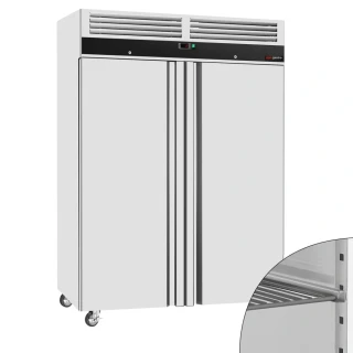 Nerezová skladovací lednice ECO - GN 2/1 - 1400 L - s 2 dveřmi