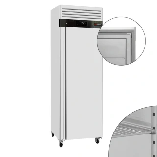 Nerezová chladicí skří ECO - 600L - s 1 dveřmi - vnitřní strana dveří z plastu