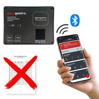 Bluetooth monitoring a záznam teploty pro chladicí zařízení (HACCP) - s aplikací GGM Thermometer