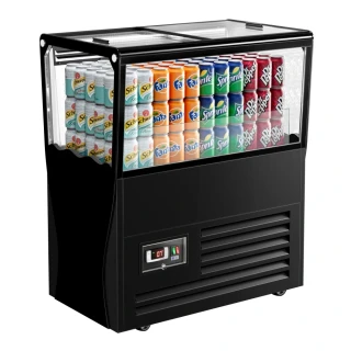 Chladicí ostrov na nápoje - 730x450 mm - 69 l - Se 2 posuvnými skleněnými víky