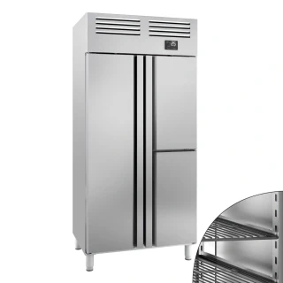 Nerezová chladicí skříň PREMIUM PLUS - GN 1/1 745 L - Se 1 dveřmi a 2 polovičními dveřmi