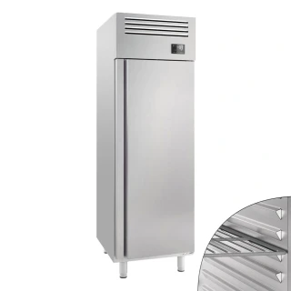 Nerezová mrazicí skříň PREMIUM PLUS - GN 2/1 - 560 l - až -18 °C až -1 °C - s 1 dveře