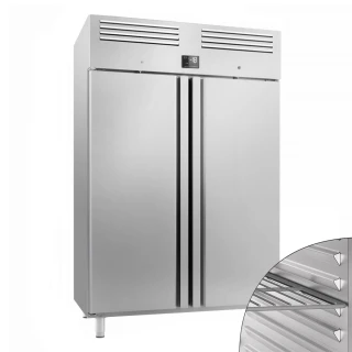 Nerezová mrazicí skříň Premium PLUS - GN 2/1 - 1240 L - se 2 dveřmi